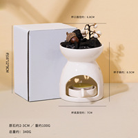 Brûleur d'encens en pierre naturelle ignifuge, diffuseur d'aromathérapie avec bougie pour l'ambiance de la chambre - Vente en gros Chine