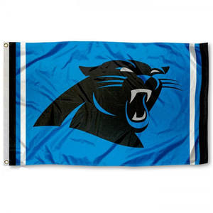 All'ingrosso 3 x5ft bandiera resistente in poliestere Carolina pantere bandiera calcio squadra accessorio per esposizione - Product Image 4