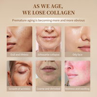 Logo personnalisé 4 pièces kit de luxe pour le visage en or hydratant éclaircissant raffermissant anti-rides vieillissement Peptides rétinol ensemble de soins de la peau