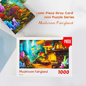 Ingrosso 1000 pezzi di cartone grigio Puzzle 380x260mm giocattolo didattico <span class=keywords><strong>gioco</strong></span> per adulti bambini Rompecabezas confezione regalo - Product Image 2