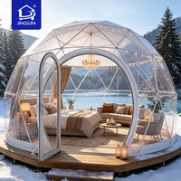Tente dôme commerciale, igloo transparent, imperméable, pour jardin extérieur, pavillon de glamping