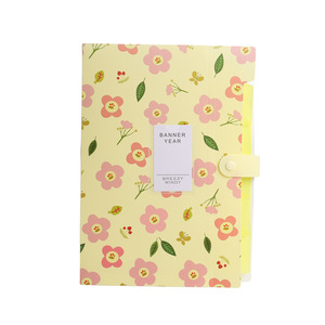 <span class=keywords><strong>2025</strong></span> Hot Bán <span class=keywords><strong>PP</strong></span> tùy chỉnh màu sắc logo dễ thương hoa in 6-túi mở rộng tập tin thư mục cho các trường học văn phòng sinh viên tài liệu - Product Image 6