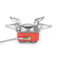Réchaud à gaz portable pliable 306g 2800W avec allumeur, brûleur au butane carré, toutes saisons, pour pique-nique, voyage et camping, vente en gros OEM