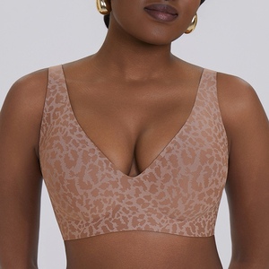 <span class=keywords><strong>Sujetador</strong></span> Deportivo Sin Costuras para Mujer, <span class=keywords><strong>Sujetador</strong></span> Invisible Cómodo con <span class=keywords><strong>Escote</strong></span> <span class=keywords><strong>Profundo</strong></span> en V y Tirantes Ajustables, Moda Sehe - Product Image 2