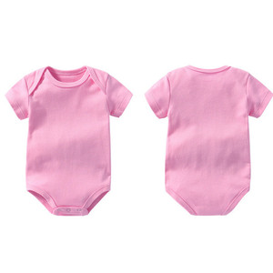 ชุดรอมเปอร์เด็กทารกผ้าฝ้ายถักนิตติ้ง แขนสั้น - Product Image 2