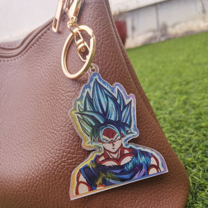 Сделанный на заказ 3D брелок с драконом жемчугом прозрачный двухсторонний брелок для ключей с демоном из акриловой анимации Подвеска подарок - Product Image 4