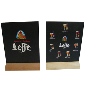 Giá để thực đơn bằng gỗ thông và gỗ beech, dạng chữ T, in khắc logo, kích thước A1 A2 A3 A4 A5 A6, giá đỡ trưng bày thực đơn bằng gỗ - Product Image 6