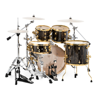 PD Factory Full Maple Professional Drum Set 5 Piece Acoustic Drum Kit with Heavy Duty Thick Metal Hardware Percussion Instrument