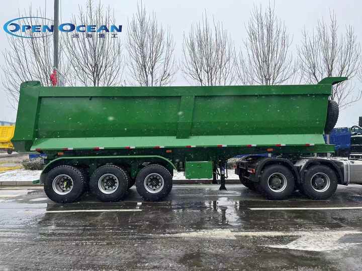 Factory manufacturing 4axis dump semitrailer 60t 40 cubic meters U