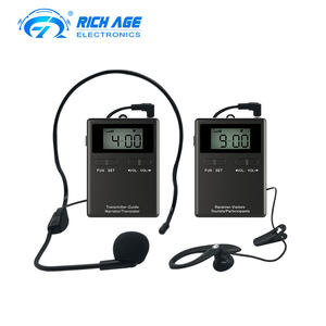 ระบบแปลไร้สายแบบพกพา UHF เครื่องส่งและเครื่องรับสัญญาณล่าม20ช่องพร้อมๆกันสำหรับการประชุมการประชุม - Product Image 2