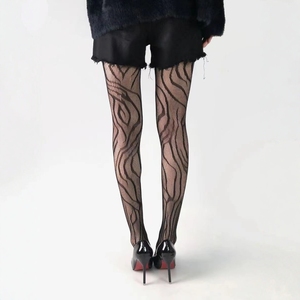 Collants résille léopard fins et sexy pour <span class=keywords><strong>femme</strong></span>, en nylon, à couture, séchage rapide, pour boîte de nuit et discothèque, coupe ajustée, tendance, directement de la marque - Product Image 4