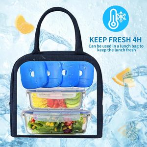 Pack de glace réutilisable PE boîte fraîche congélateur sac isotherme boîte à lunch multifonctionnelle réutilisable packs réfrigérants longues briques de glace de refroidissement - Product Image 5