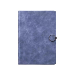 Cubierta de carpeta de cuero PU A5/<span class=keywords><strong>A6</strong></span> personalizada, suministros de oficina económicos de fábrica con costura de sillín, tela, cuaderno, planificador, encuadernado con anillo - Product Image 5
