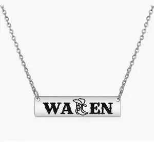 Country Music Wallen Necklace Western Singer Lover Morgan Cowgirl Boot necklace for Women Gift Wallen bracelet