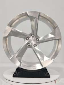 Jantes de voiture en aluminium Xinlin forgées T-6061 polies pour Audi RS3 RS4 RS5 <span class=keywords><strong>RS6</strong></span> RS7 <span class=keywords><strong>ABT</strong></span> 19 20 21 22 pouces Quattro 5X112 - Product Image 1