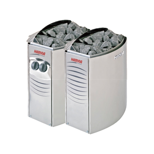 Harvia เตาซาวน่าแบบหนาสแตนเลสแบบดั้งเดิมในตัวตัวควบคุมภายนอกสำหรับซาวน่าแห้ง - Product Image 2