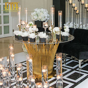 Base de acero inoxidable dorada para mesa de pastel, para decoración de bodas y fiestas - Product Image 1