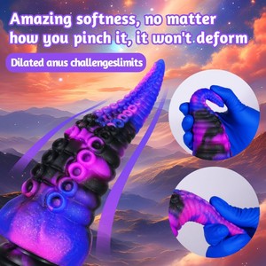 Realistico mostro arcobaleno Dildo a forma di polpo anale Plug <span class=keywords><strong>Sex</strong></span> <span class=keywords><strong>Toy</strong></span> per gli uomini e le donne in Silicone liquido - Product Image 2