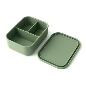 Công suất cao ba lưới phân chia cấp thực phẩm Silicone Bento Hộp Ăn Trưa BPA miễn phí hộp lưu trữ thực phẩm với nắp - Product Image 3