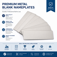 Lámina de Aluminio para Pruebas de Marcado Láser, Placa de Identificación de Metal de Acero Inoxidable Personalizada, Etiqueta con Código QR para Negocios, Placa con Nombre