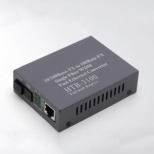 Simplex Fiber Media Converter 10/100Mbps Netlink AB Ethernet <b>Adapter</b> SC RJ45 Long Range Pair High Reliability POE TCP Full/Half - Product Image 5