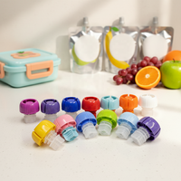 Bouchons anti-étouffement en plastique pour bec verseur, durables, réutilisables, étanches, taille personnalisée, pour emballage de purée de bébé, jus, sachet alimentaire autoportant