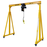 3 tonnes 5 tonnes Portable Mobile réglable portique grue cadre Portable portique grue petit portique grue