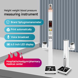 क्लिनिक फार्मेसी के लिए थर्मल प्रिंटर वेंडिंग फ़ंक्शन के साथ रक्तचाप मॉनिटर ऊंचाई और वजन स्केल बीएमआई वजन पैमाने - Product Image 2