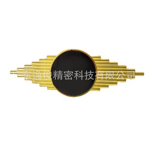 Luxury Gold Color <b>Block</b> Decorative Buckle 300mm Long Plastic Furniture Hardware Contemporary Design High Quality - Product Image 2