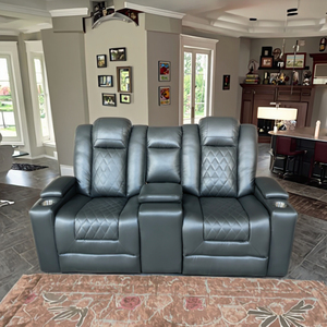 Sofá Reclinable Eléctrico Funcional de Alta Gama Frank Luxury con Luces LED, Ideal para Cine en Casa y Salas de Cine - Product Image 4