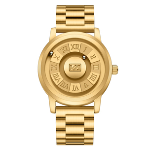 Magnetic Ball Display Watch Creative Quartz Wristwatch Steel Case Innovative Time Reading Design - Product Image 3