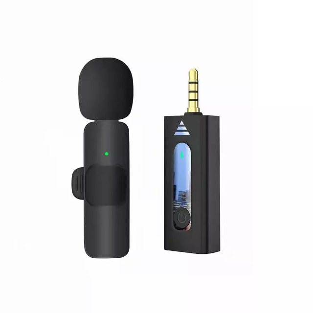New Arrival K35 Professional Wireless 3.5mm Collar Lavalier Lapel Radio Microphone Condenser Microphone for Live Mobile Phone