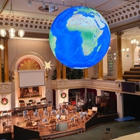 Ballon de lune gonflable géant personnalisé Ballon d'éclairage LED décoratif extérieur Grande lune gonflable avec décor à hélium LED