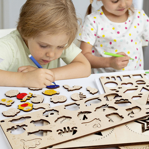 Jouet éducatif précoce, puzzle en bois découpé au laser, jouets de puzzle d'apprentissage, plateau 3D pour enfants, créatif pour les enfants, les tout-petits, les garçons et les filles - Product Image 4