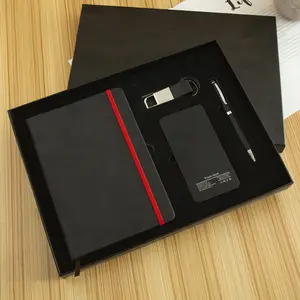 2023 corporate promotional gift ideas items for executives portable power source Notebook Gift Set