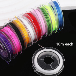 Kunsi Vòng tay dệt thủ công xuyên biên giới tự làm dây đàn hồi hạt phụ kiện ren phẳng 10 mét và phụ trợ - Product Image 1