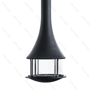 CRUISE <span class=keywords><strong>focolare</strong></span> resistente alle alte Temperature Comfort domestico moderno 900mm appeso camino elettrico piastra di ferro con diametro 1000mm - Product Image 2