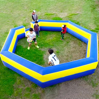 Piscine gonflable amusante avec souffleur d'air, aire de jeux extérieure durable pour enfants