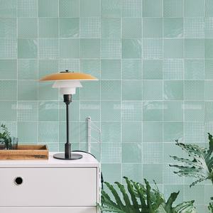 140*140mm de cristal variación <span class=keywords><strong>desigual</strong></span> de porcelana hecha a mano de la pared de azulejos portugueses azul para el hogar moderno Bar decoración Interior - Product Image 2