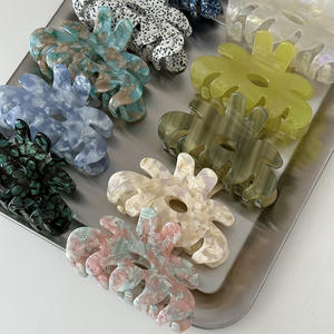 Pinzas de Pelo Personalizadas de Acetato con Flores, Pinzas de Pelo de Acetato de Celulosa para Mujer, Decoración para el Cabello - Product Image 3