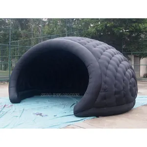 18x14 small black inflatable shell tent for coffee party N event made of best material from China inflatable factory