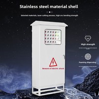 Boîtier métallique ventilé personnalisable pour panneau de commande électrique avec signalisation d'avertissement de sécurité pour système de protection moteur d'usine IP54