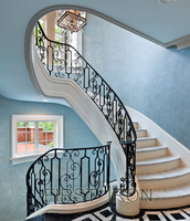 Premier garde-corps en fer forgé de haute qualité, rampe d'escalier en fer forgé