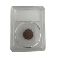 Boîtes de rangement pour pièces de monnaie avec soudure ultrasonique pour pièces classées PCGS, avec insert en caoutchouc de taille ajustable