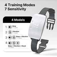 Hundetrainingshalsband mit Fernbedienung, Elektronischer Trainer mit Vibration, Ton, Piepton, IP68-zertifiziert, Wiederaufladbar, Umweltfreundlicher Kunststoff, Intelligent, Langlebig