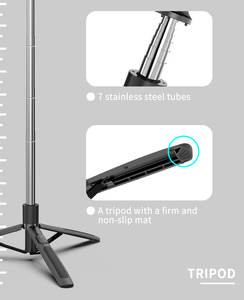Q05, Q05S halka ışık ile tripod standı ve telefon tutucu <span class=keywords><strong>3</strong></span> in 1 telefon tripodu tripod standı ile halka ışık 8 inç - Product Image 3