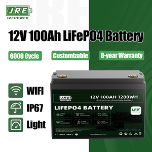แบตเตอรี่ลิเธียม 12V 100Ah JREPOWER สำหรับระบบกักเก็บพลังงานแสงอาทิตย์ รุ่น 1001006271 6000 รอบการใช้งาน - Product Image 4