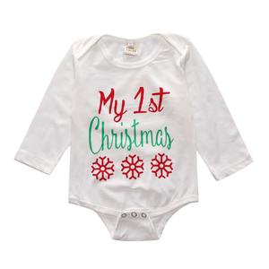 Conjunto de Ropa de Navidad para Bebés, Mono Liso al por Mayor para Niñas - Product Image 3