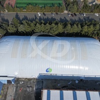 Dôme gonflable préfabriqué de style industriel bon marché, structure résistante au vent et à la pluie, entrepôt de fabrication