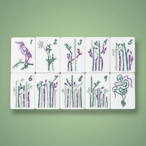 Mahjong américain de luxe vert, design personnalisé, 4 couches de tuiles acryliques, 160 cartes, boîte portable personnalisée pour jeu, cadeau de Noël - Product Image 5